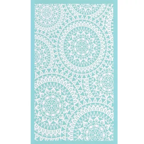 80x140mm Silk Screen for polymer clay - Mandala pattern x1
