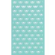 80x140mm Silk Screen for polymer clay - Sunset pattern x1