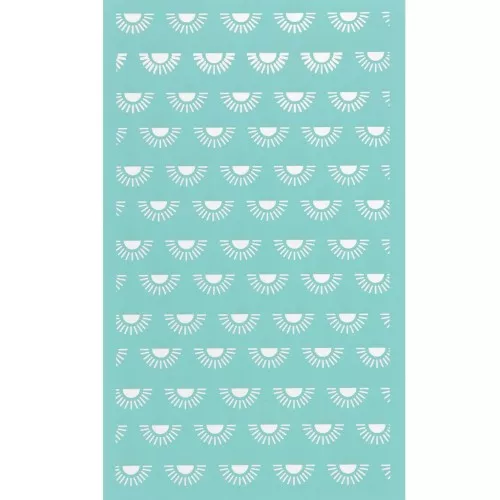 80x140mm Silk Screen for polymer clay - Sunset pattern x1