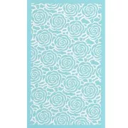 80x140mm Silk Screen for polymer clay - Rose pattern x1