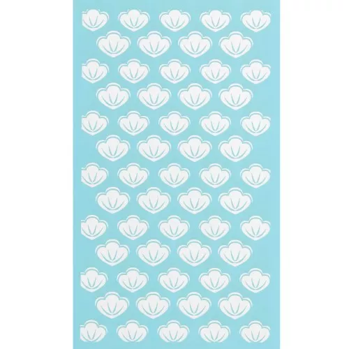 80x140mm Silk Screen for polymer clay - Seashell pattern x1