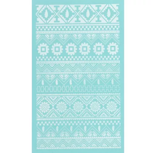 80x140mm Silk Screen for polymer clay - Ethnic pattern x1