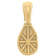 22x9 mm Adhesive Pendant Clasp - Gold-Plated 316 Stainless Steel x1