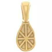 22x9 mm Adhesive Pendant Clasp - Gold-Plated 316 Stainless Steel x1