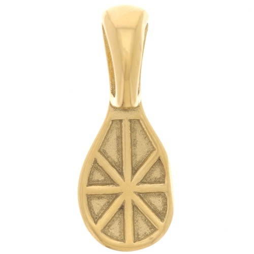 22x9 mm Adhesive Pendant Clasp - Gold-Plated 316 Stainless Steel x1