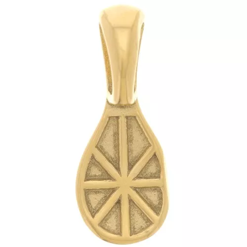 22x9 mm Adhesive Pendant Clasp - Gold-Plated 316 Stainless Steel x1