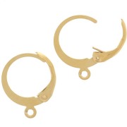 12mm 304L stainless steel Round hoop earrings - open ring Gold x20|raw }}
