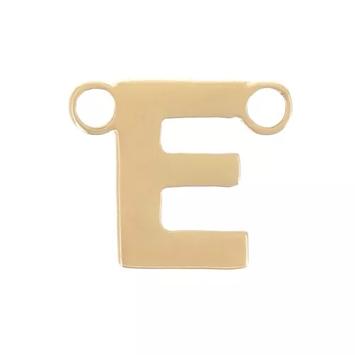 6x7mm Stainless steel 316L Alphabet letter spacer - E - Gold x1