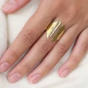 54x20mm 925 Sterling Silver Ring to shape and personalize x1