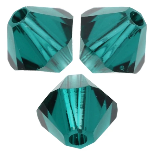 PureCrystal 5328 Crystal Bicones 6mm Emerald x20