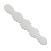 33.5x6mm 925 Sterling Silver base to shape and personalize x1