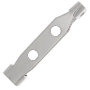 25mm 304 stainless steel brooch supports x10