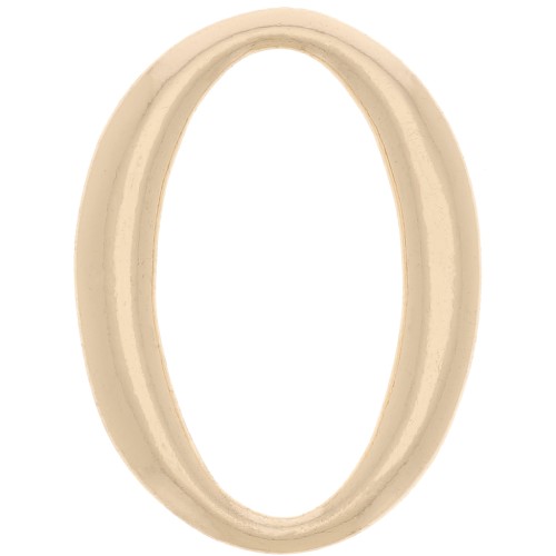 20x15mm Hollow Oval Link Spacer - Gold Tone x1