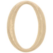 20x15mm Hollow Oval Link Spacer - Vintage gold x1|raw }}