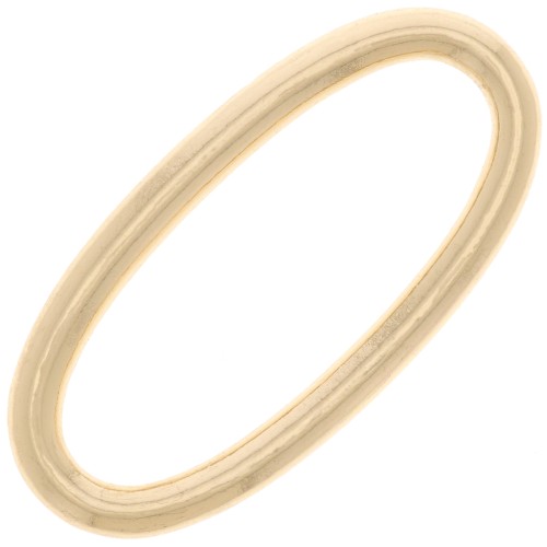40.5x20mm Oval hollow link spacer - Gold Tone x1