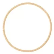 19mm Round closed diamond effect ring - Gold Tone x1