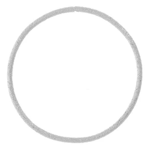 19mm Round closed diamond effect ring - Silver Tone x1