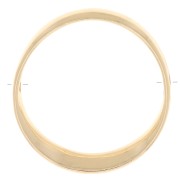 41mm Hollow Design Circle Pendant - Gold Tone x1|raw }}