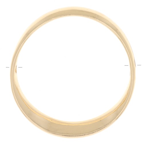 41mm Hollow Design Circle Pendant - Gold Tone x1
