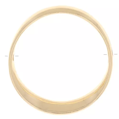 41mm Hollow Design Circle Pendant - Gold Tone x1