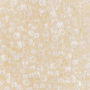Miyuki Seed beads 15/0 281 - Pale Peach Lined Crystal AB x8g|raw }}