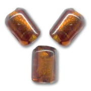 Silver foil cylinders 11x8mm Dark Topaz x4|raw }}