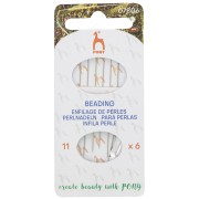 Set of Pony embroidery needles size 11 53mm x6|raw }}