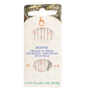 Set of Pony embroidery needles size 10 52mm x6|raw }}