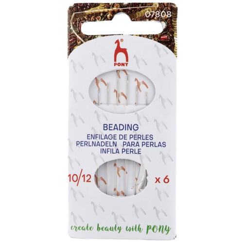 Set of Pony embroidery needles size 10/12 x6