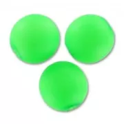Round beads 6mm Neon Green Mat x25