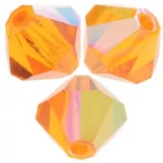 5mm Preciosa Bicone Beads - Rondelle Bead - Sun AB x12