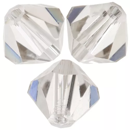 5mm Preciosa Bicone Beads - Rondelle Bead - Crystal Velvet x12