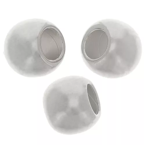 Flat round beads 5x4mm Antique Silver Plating x20