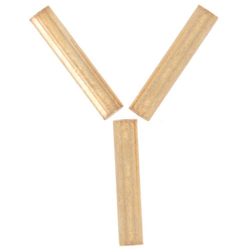 10x1.9mm Straight tubes - Fine Gold-plated x10