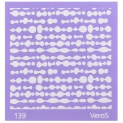 90x90mm Silk Screen VeroS for polymer clay - Abstract pattern n°139 x1