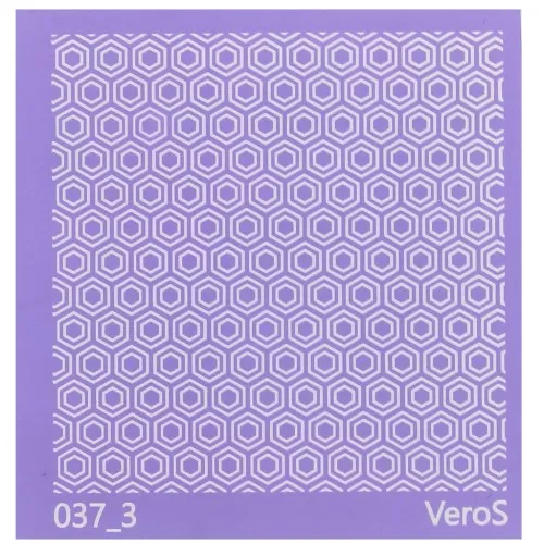 90x90mm Silk Screen VeroS for polymer clay - Beehive pattern n°037_3 x1