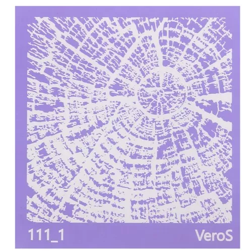 90x90mm Silk Screen VeroS for polymer clay - Tree stump pattern n°111_1 x1