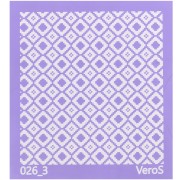 90x90mm Silk Screen VeroS for polymer clay - Graphic pattern n°026_3 x1