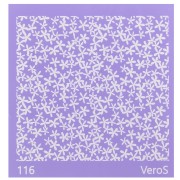 90x90mm Silk Screen VeroS for polymer clay - Little flowers pattern n°116 x1