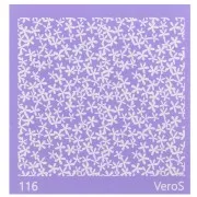 90x90mm Silk Screen VeroS for polymer clay - Little flowers pattern n°116 x1