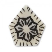 Pendant bone 28mm Natural x1