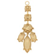 39x18mm Pendant setting for 1088 and 4228 cabochons - Gold Tone x1|raw }}