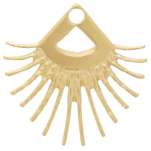 20mm 304L Stainless Steel Ethnic Pendant - Gold x1