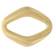 19x15mm 304L stainless steel diamond spacer - gold x1