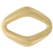 19x15mm 304L stainless steel diamond spacer - gold x1