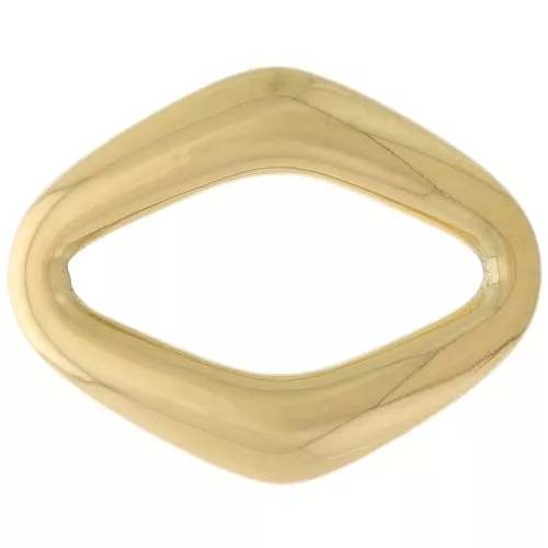 19x15mm 304L stainless steel diamond spacer - gold x1