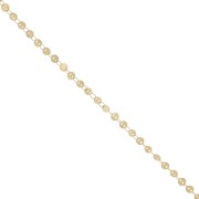 4mm Stainless steel 304L Fancy disc chain - Gold Tone x50cm