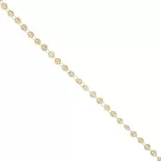 4mm Stainless steel 304L Fancy disc chain - Gold Tone x50cm