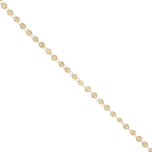 4mm Stainless steel 304L Fancy disc chain - Gold Tone x50cm