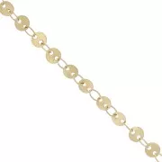 4mm Stainless steel 304L Fancy disc chain - Gold Tone x50cm